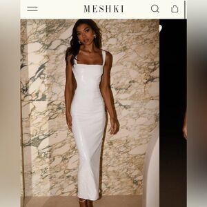 White sequence dress